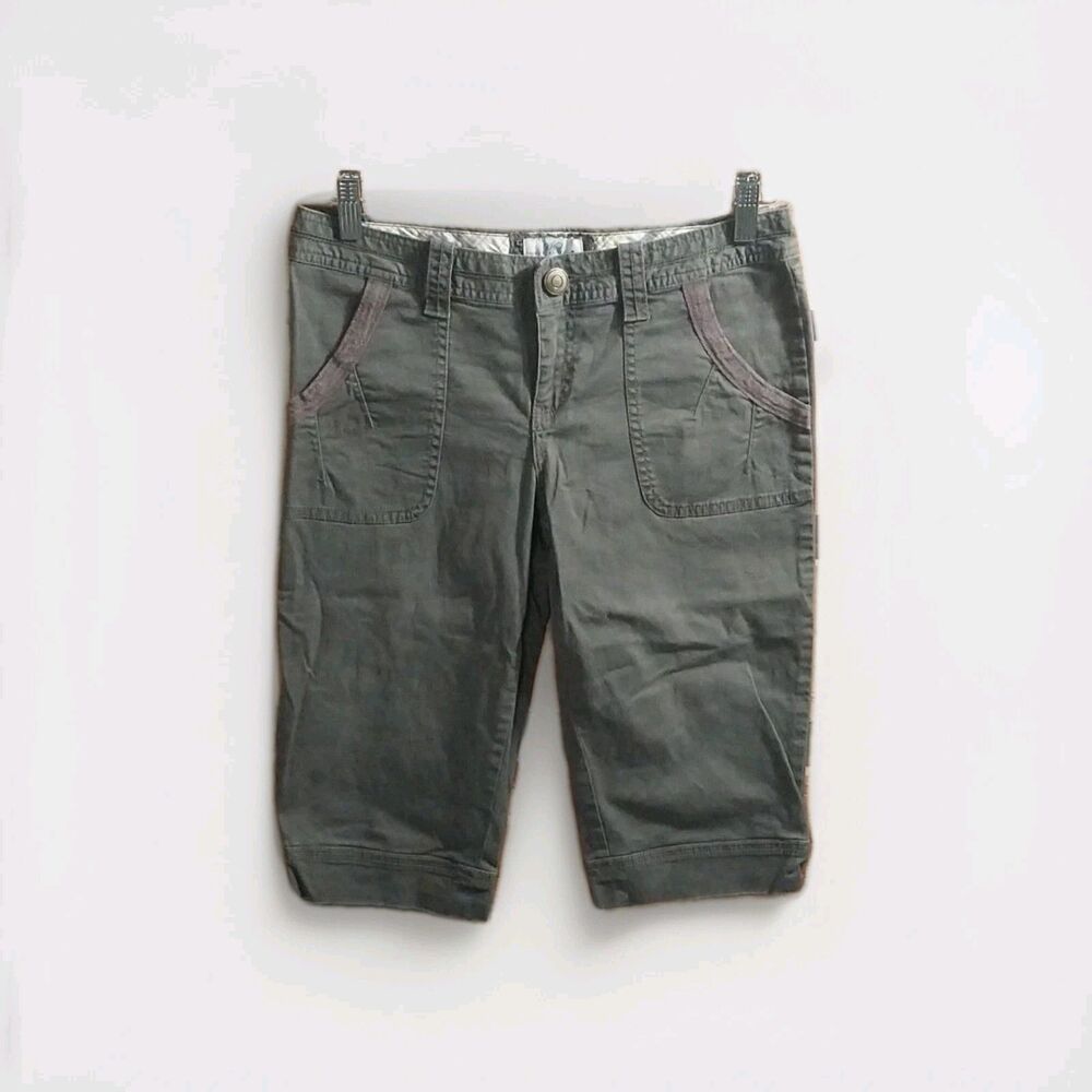 SO Juniors Womens Size 7  Capri Pants Khaki Brown Wear It Declare It Cute Comfy